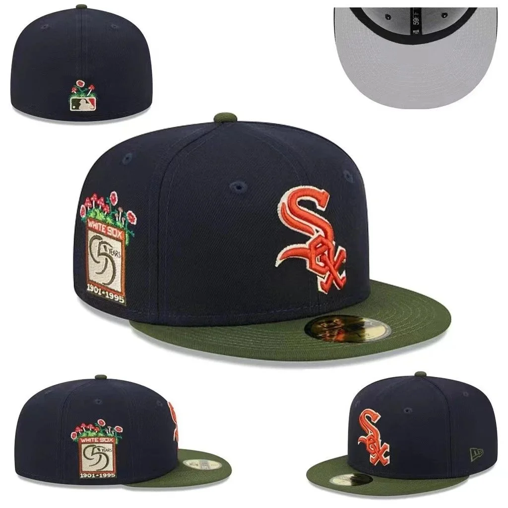 New Era New Era White Sox 59FIFTY Cap Navy/Green Navy - 1
