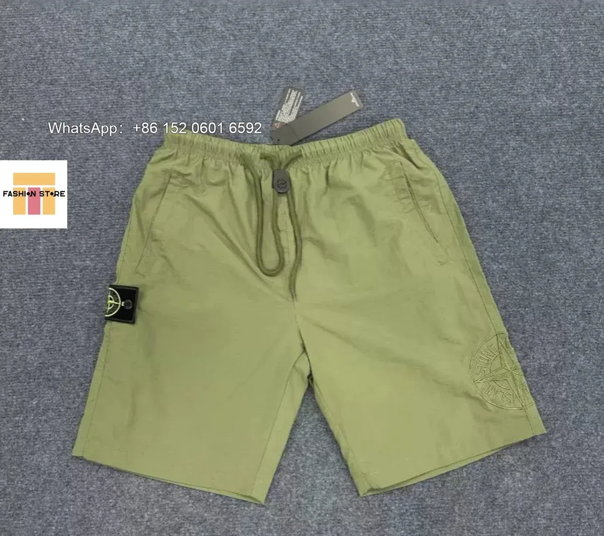 Stone Island Stone Island Olive Green Shorts Green