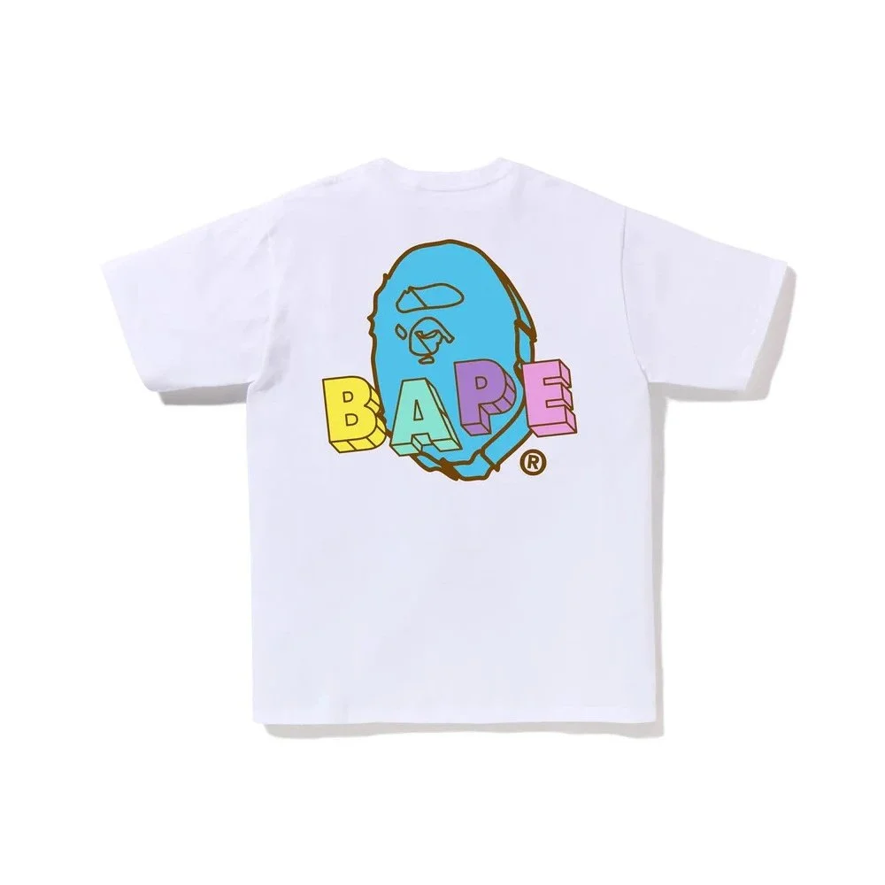 A Bathing Ape A Bathing Ape BAPE STA White Color Block T-Shirt White - 1