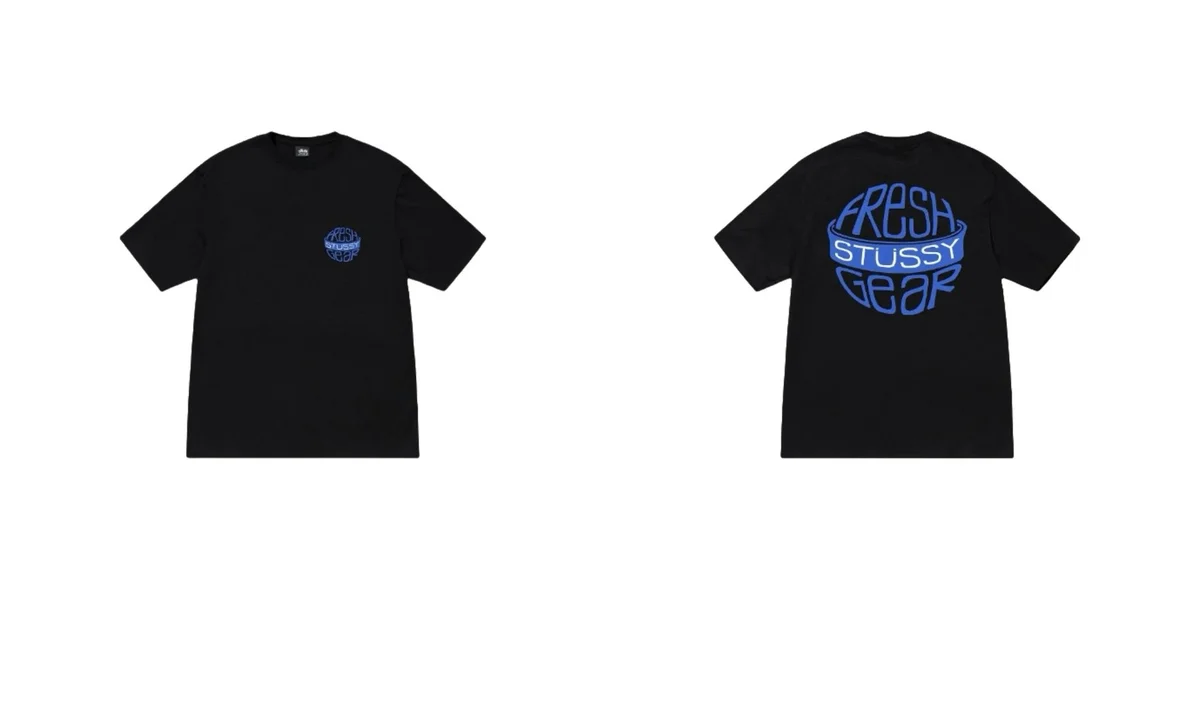 Stussy Stussy Fresh Gear Black T-Shirt Black - 1