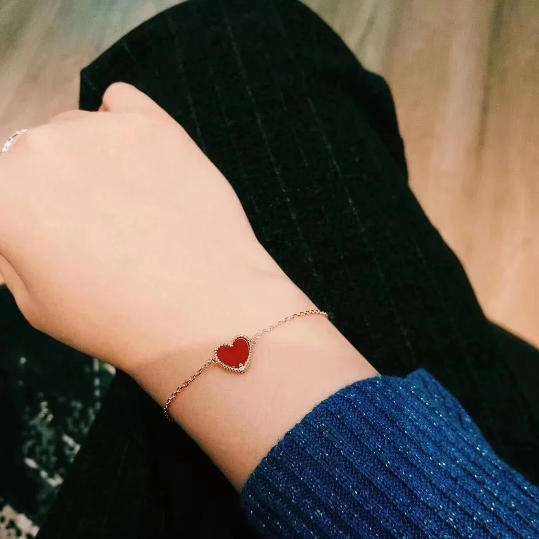 Cartier Cartier Love Red Enamel Heart Bracelet Red