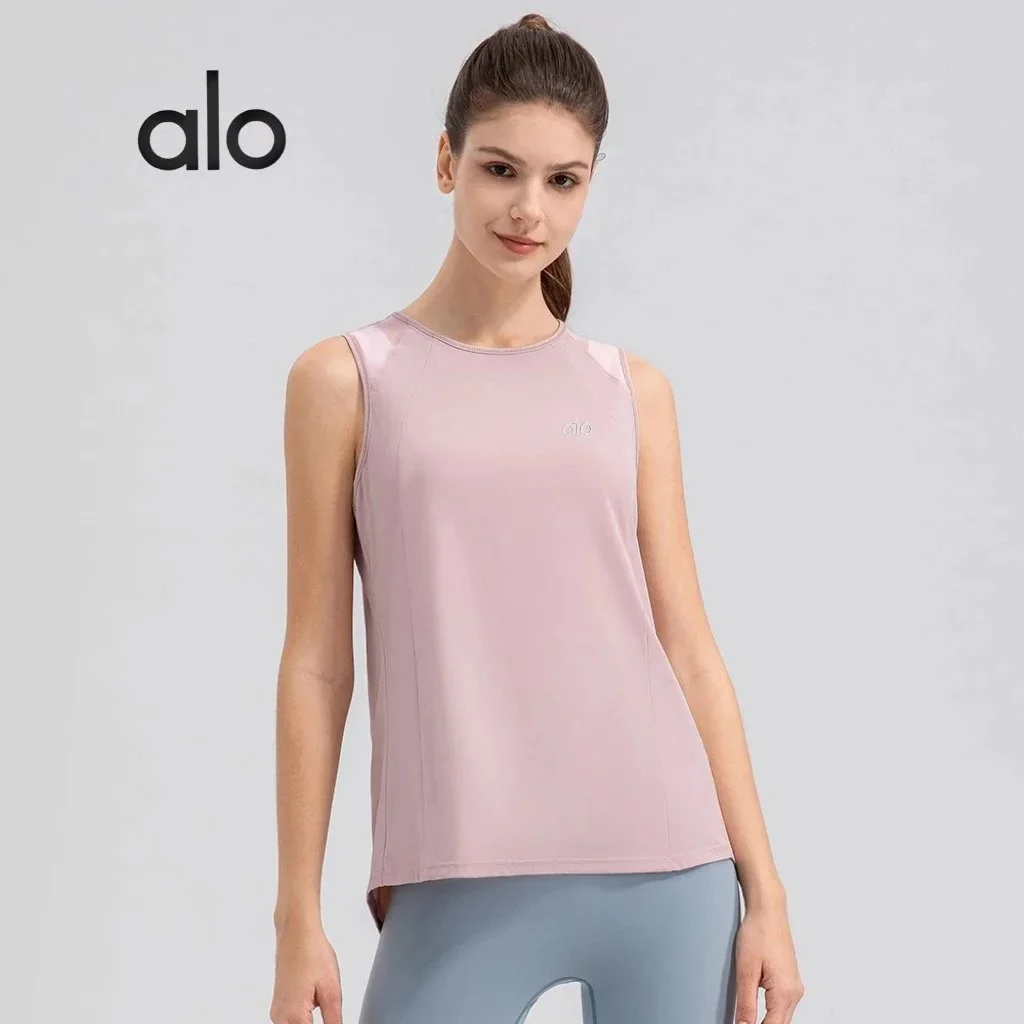 Alo Yoga Alo Solid Color Tank Top in藕粉 for Women Pink - 1