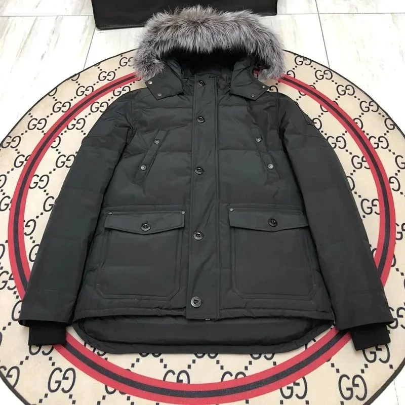 Other 21 Black/Grey Fur Puffer Jacket Black - 1