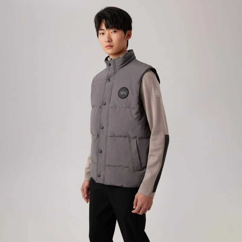 Other Unisex 811 Coastal Grey Puffer Vest Grey - 1