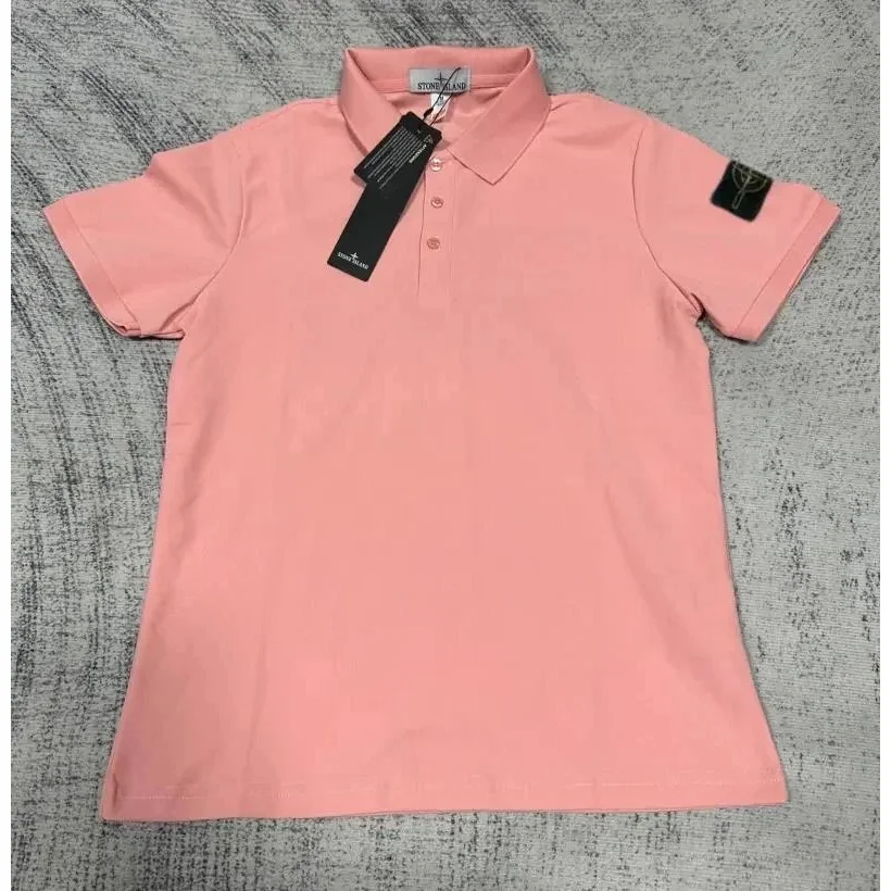 Stone Island Stone Island Pink Polo Shirt Pink