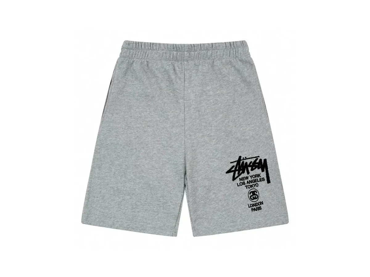 Stussy Stussy Stüssy Grey City Print Shorts Grey - 1
