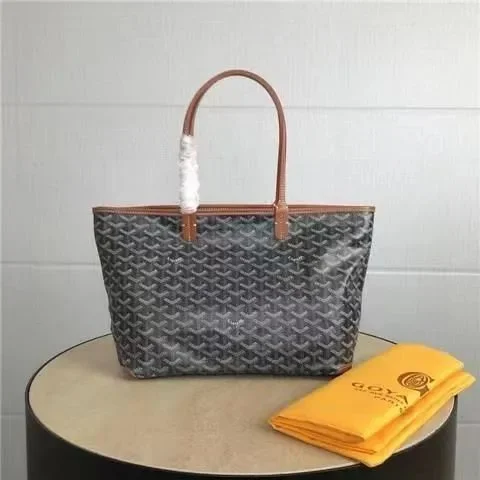 Goyard Goyard St. Louis Black Brown Tote Bag Brown