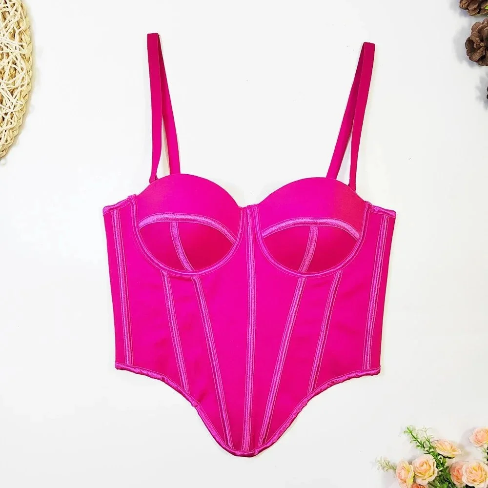 Other Rose Corset Top Underwear Pink - 1
