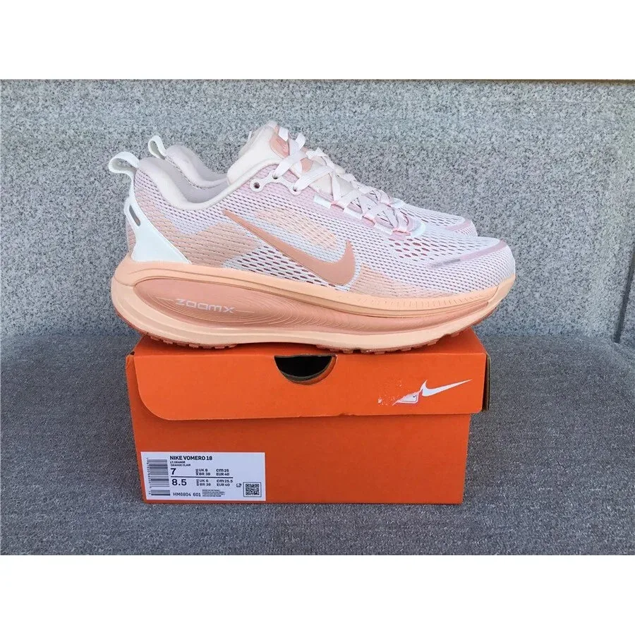 Nike Nike Vomero 18 Peach Pink Running Sneaker Pink
