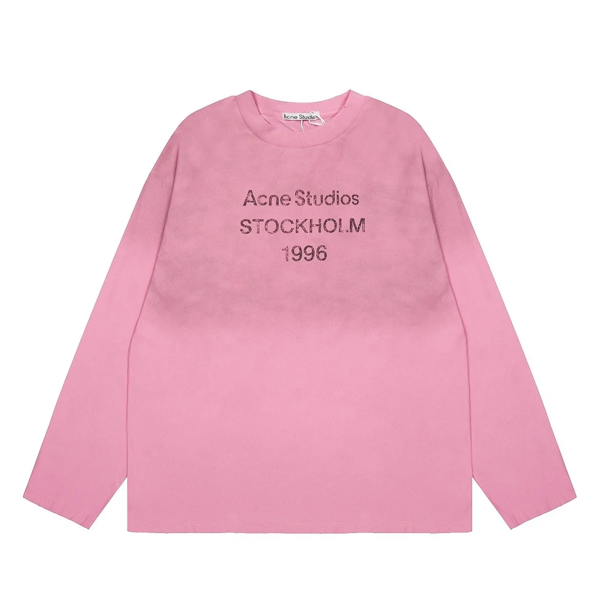 Acne Studios Acne Studios Pink Stockholm 1996 Long Sleeve T-Shirt Pink - 1