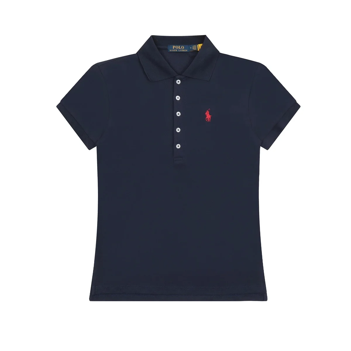 Polo Ralph Lauren Ralph Lauren Polo Shirt Navy Red Logo Women's Top Navy - 1