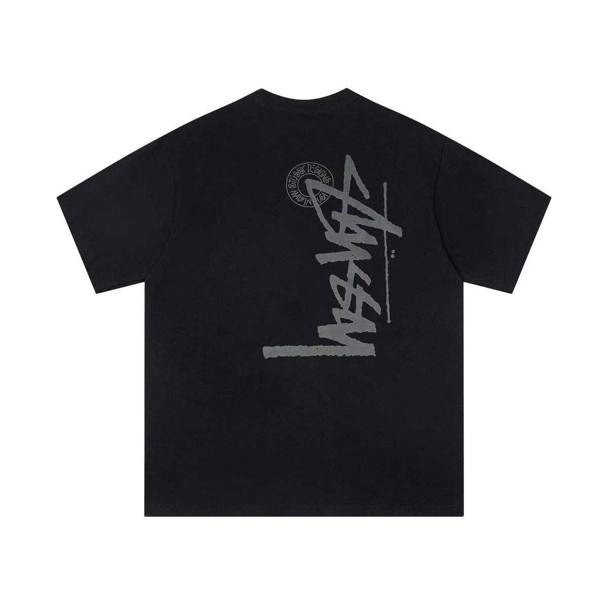 Stussy Stussy Stüssy Basic Logo Black T-Shirt Black - 1