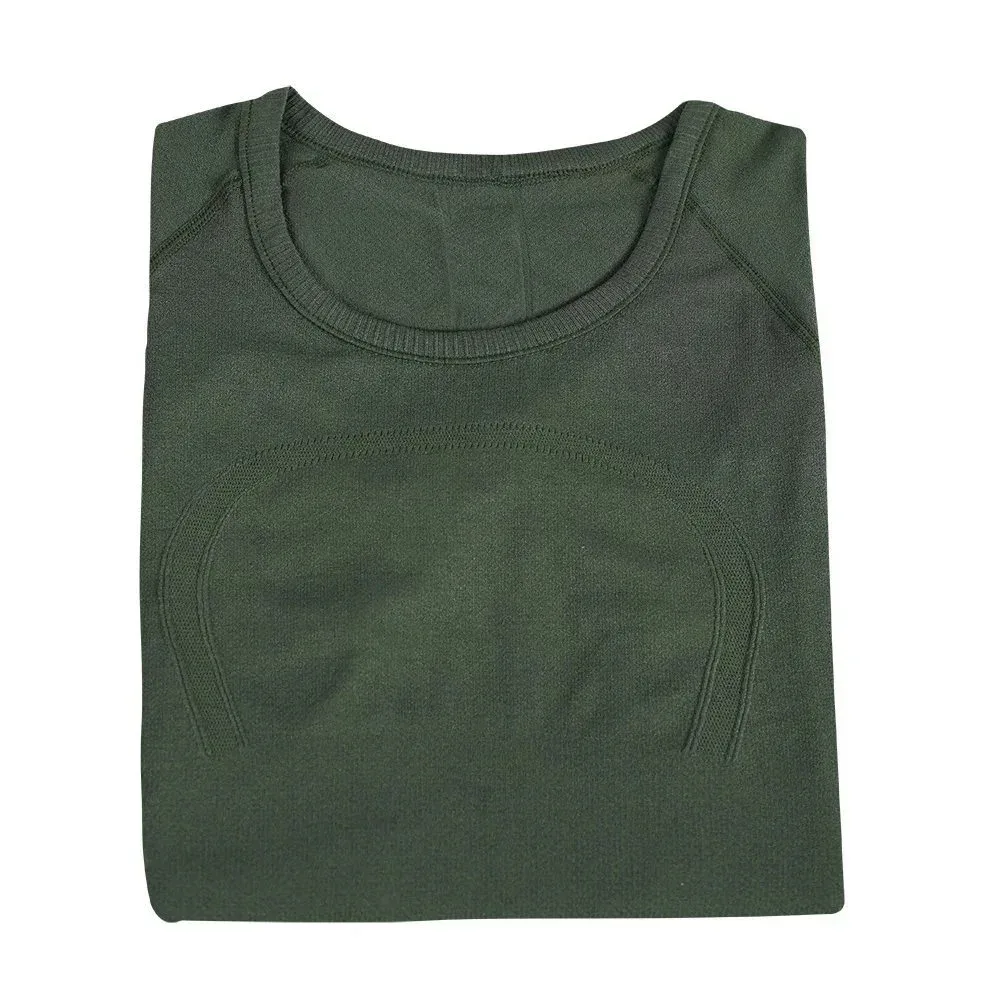 Other Unisex Olive Green Short Sleeve Top Green - 1
