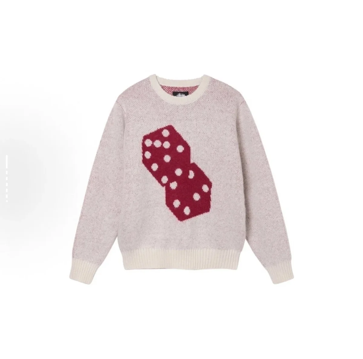 Stussy Stussy Dice Knit Sweater Heather Pink Pink - 1