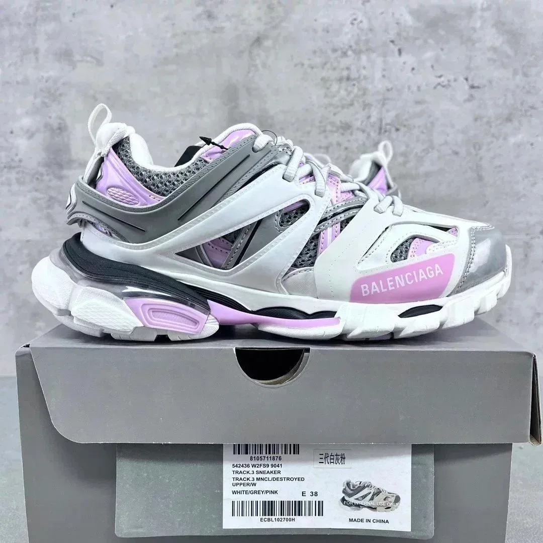 Balenciaga Balenciaga Track.3 Sneaker White/Grey/Pink White - 1