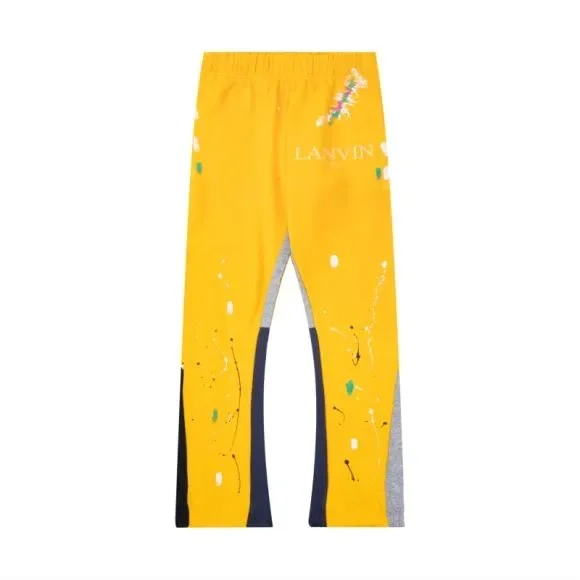 Lanvin Lanvin Yellow Paint Splatter Trousers Yellow