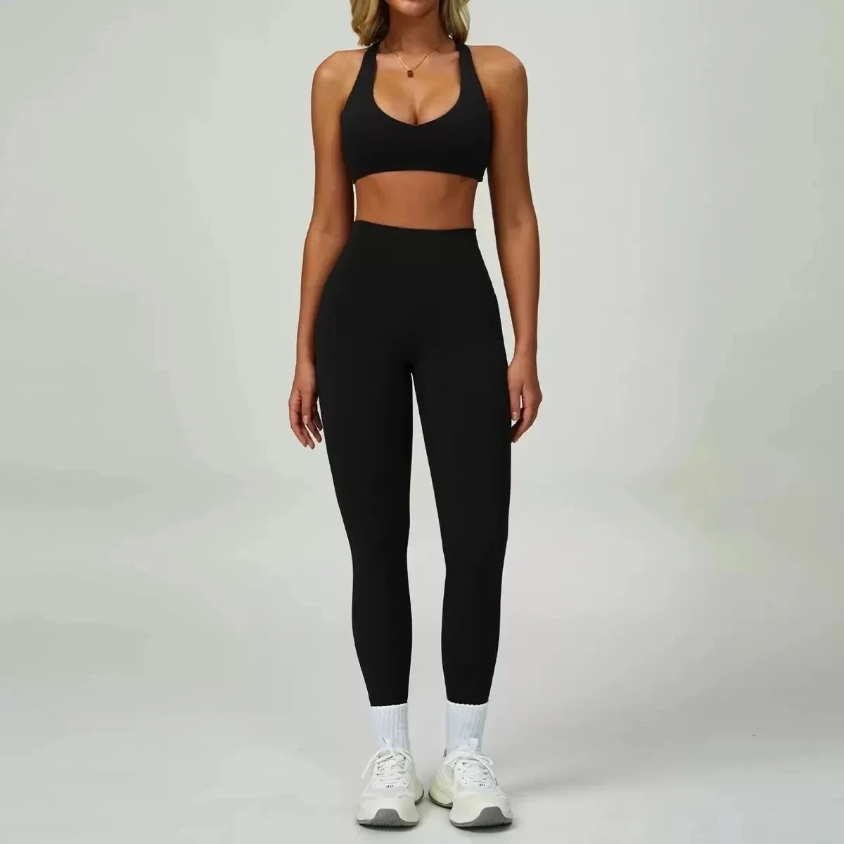 Other Advanced Black Yoga Set (Sports Bra + Leggings) Black - 1