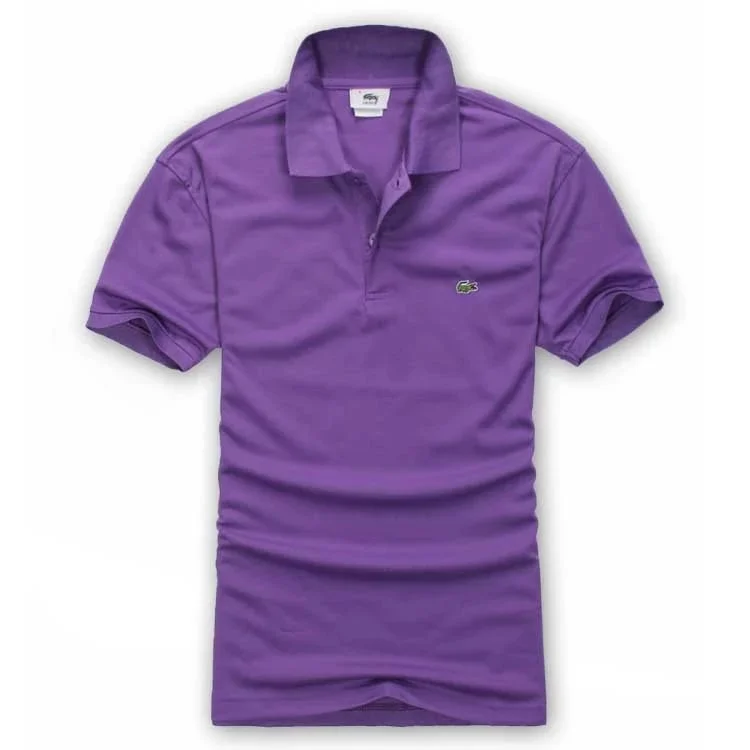 Lacoste Lacoste Purple Crocodile Polo Shirt Purple - 1