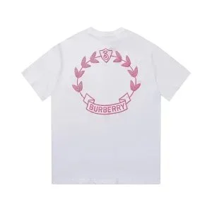 Burberry Burberry White/Pink Logo T-Shirt White
