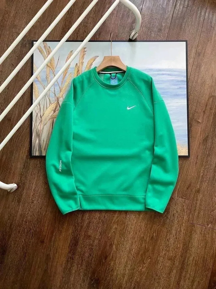 Nike Nike Tech Fleece Lime Green Crewneck Sweatshirt Green