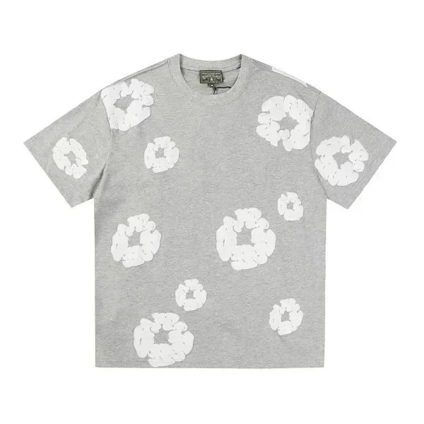 Other Gray Cloud Print T-Shirt Grey - 1