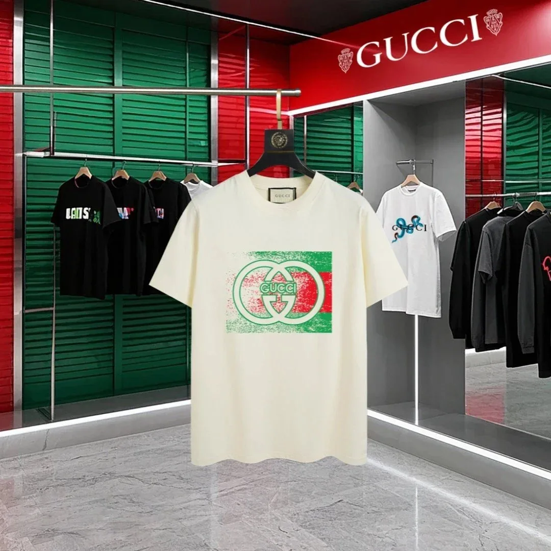 Gucci Gucci Classic Logo Cream T-Shirt Cream - 1