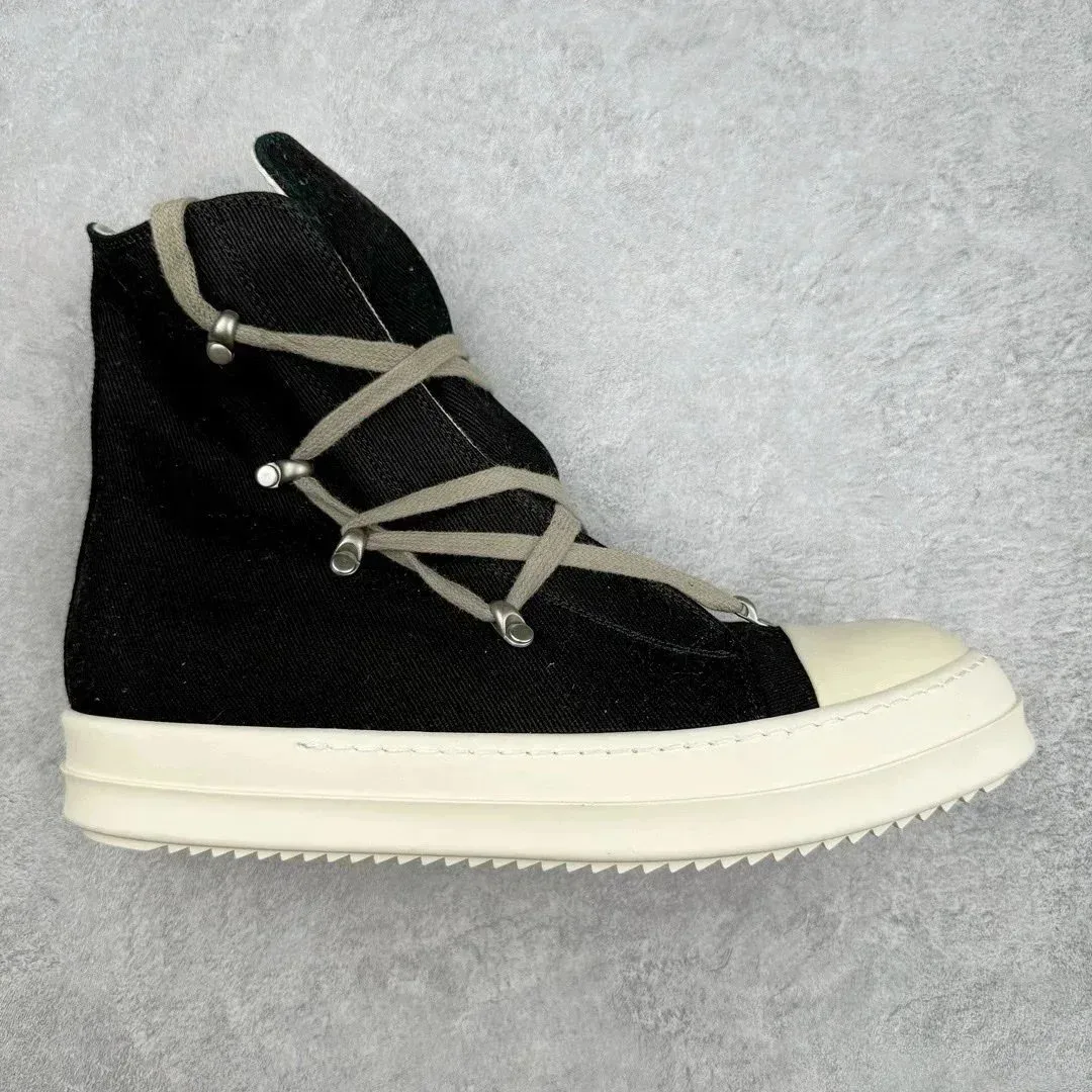 Rick Owens Rick Owens Geobasket Black/Cream High-Top Sneaker Black