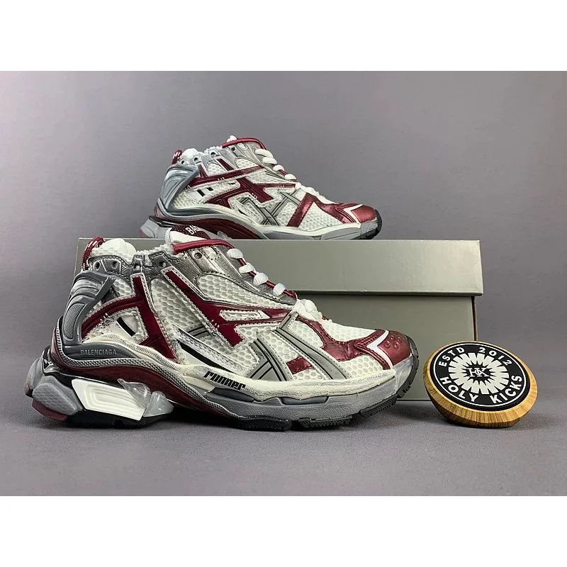 Balenciaga Balenciaga Runner White/Burgundy Sneakers White - 1