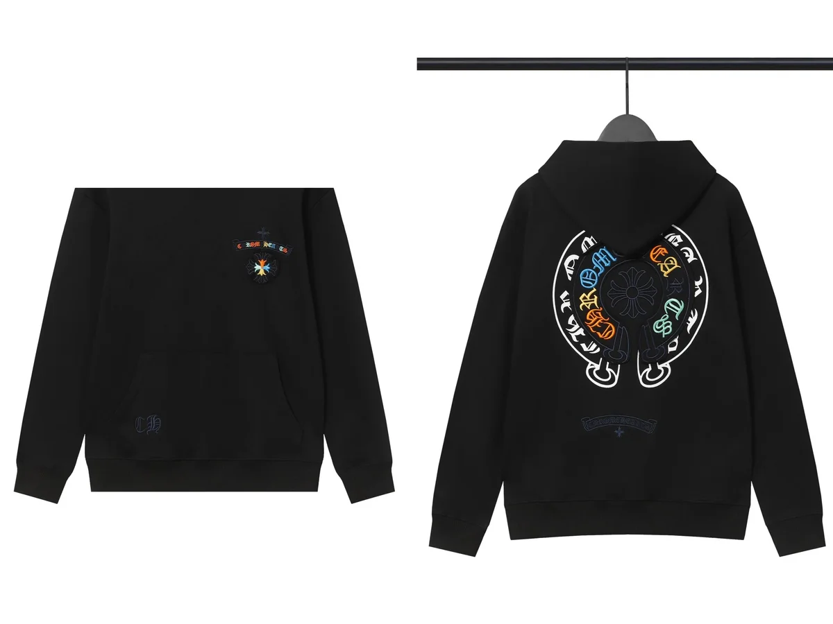 Chrome Hearts Chrome Hearts CH Cross Black Hoodie Black - 1