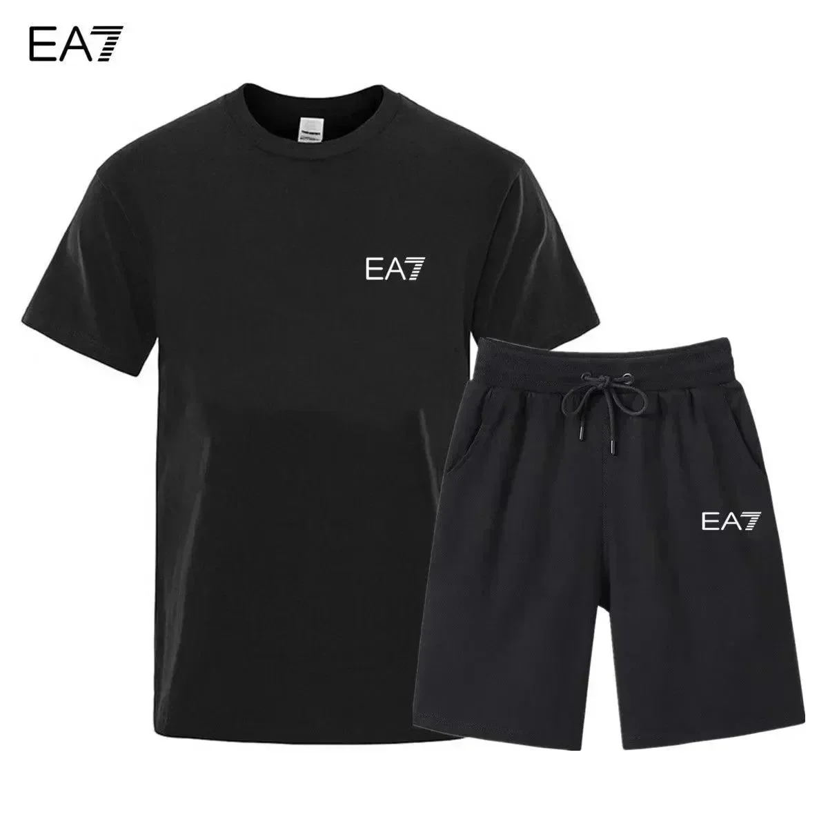 Armani EA7 Black Co-ord Set Black