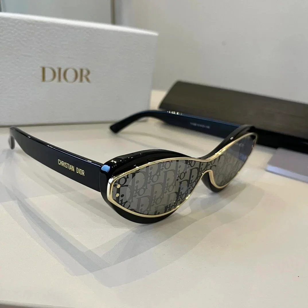 Dior Dior Black/Gold Monogram Sunglasses Black