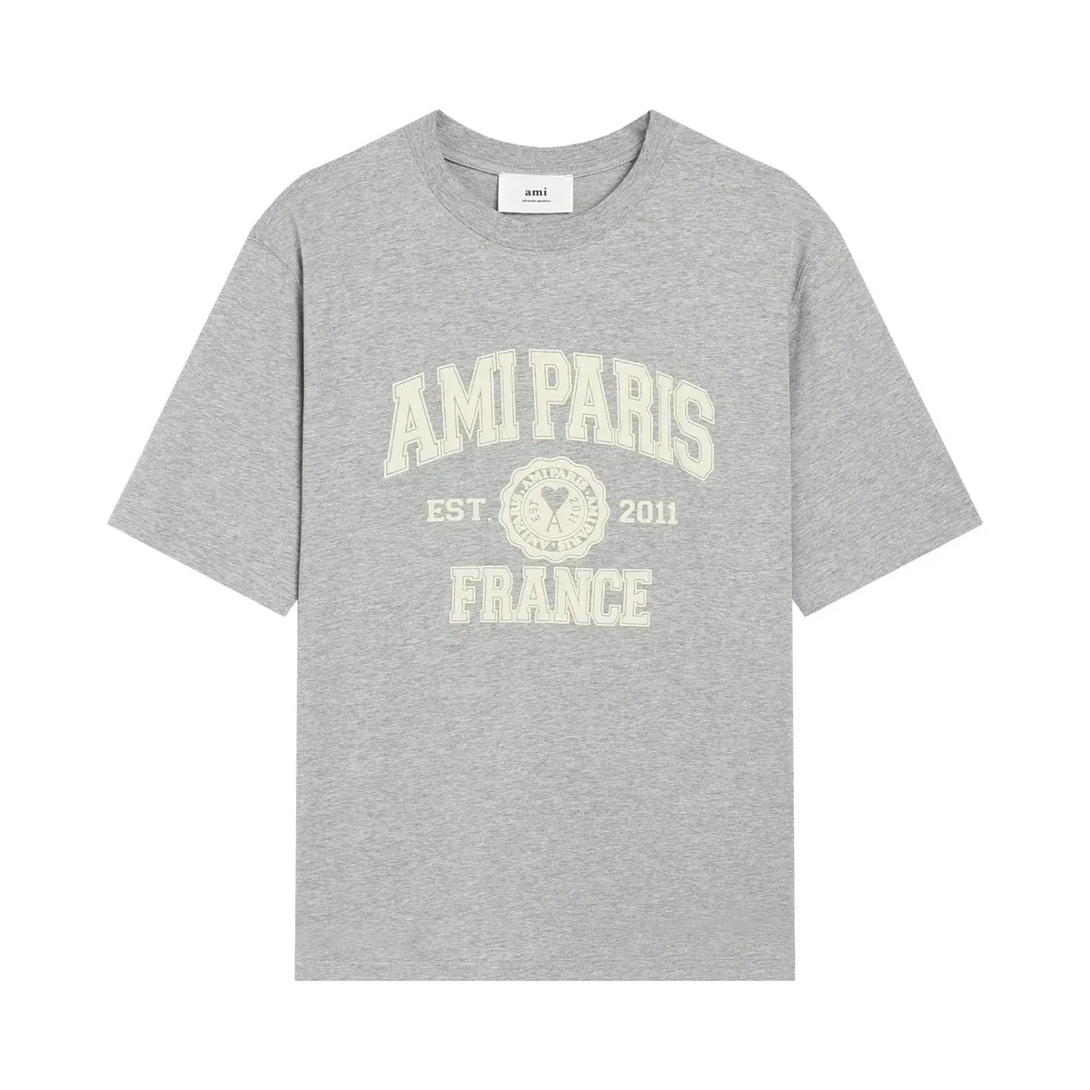 Ami Paris Ami Paris Grey 'AMI PARIS FRANCE' T-Shirt Grey - 1
