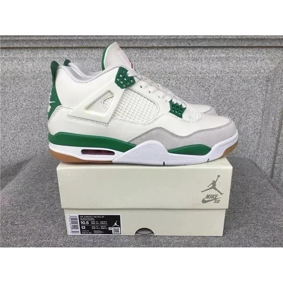 Jordan Jordan Air Jordan 4 White/Forest Green Sneakers White