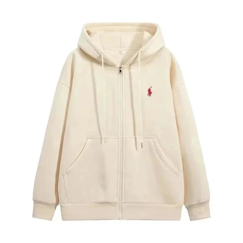 Polo Ralph Lauren Polo Ralph Lauren QS18 Beige Zip-Up Hoodie Beige - 1