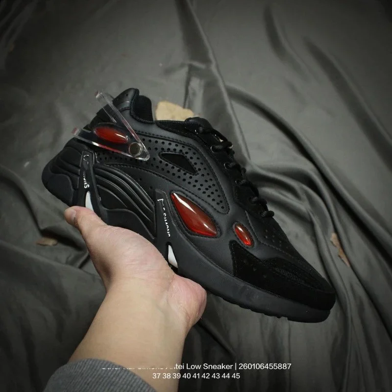 Other Black Red Low Sneaker | Unisex Sneakers Black - 1