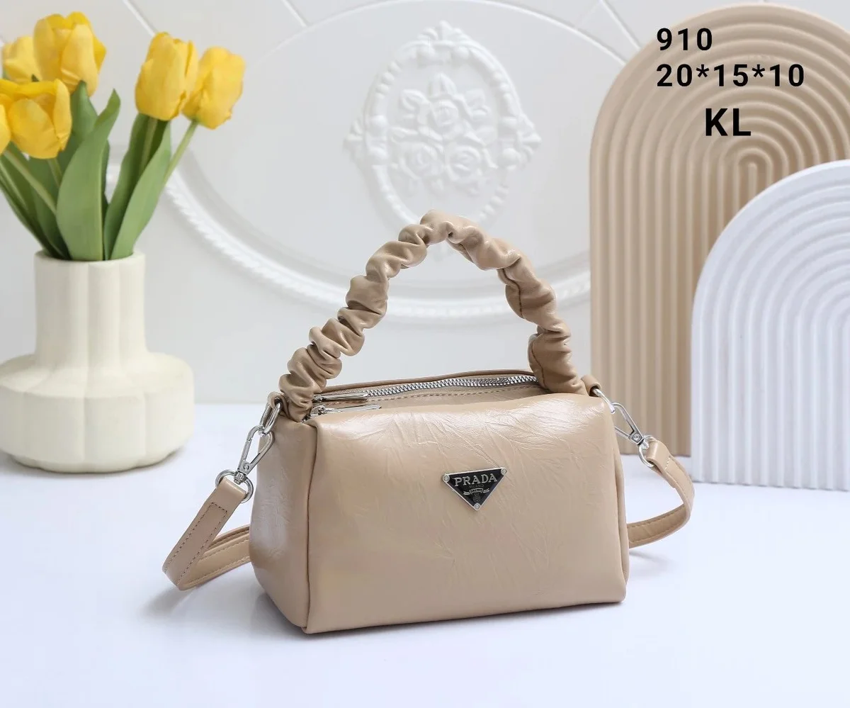 Prada Prada Triangle Logo 910-4 Beige Handbag Beige