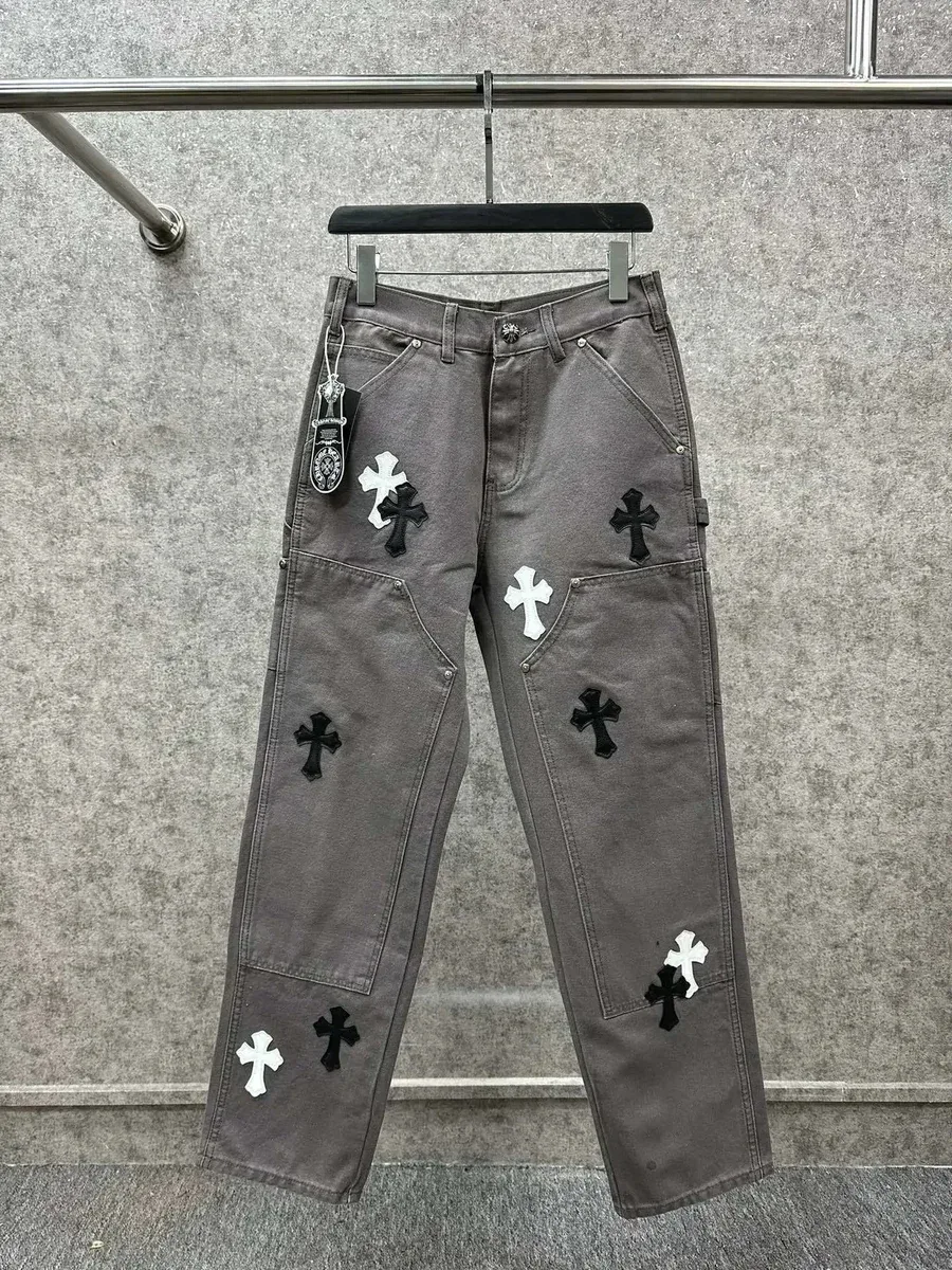 Chrome Hearts Chrome Hearts CH Cross Lumber Grey Trousers Grey