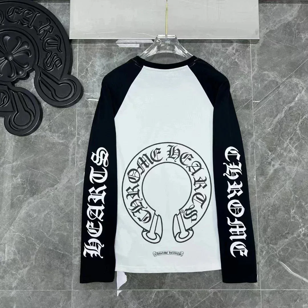 Chrome Hearts Chrome Hearts CH Raglan Sleeve Long-Sleeve T-Shirt Black/White White