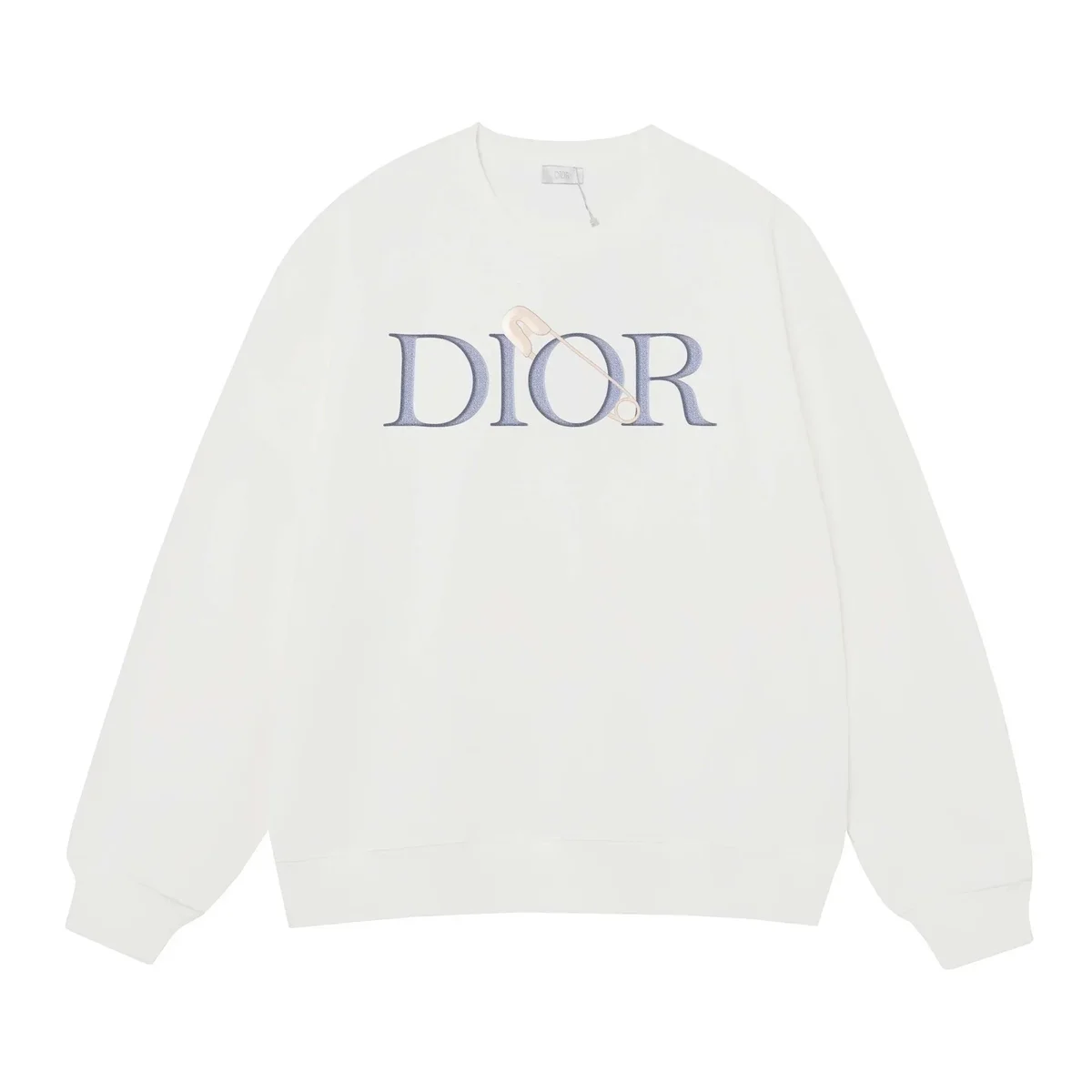 Dior Dior Safety Pin Crewneck Sweatshirt White White - 1
