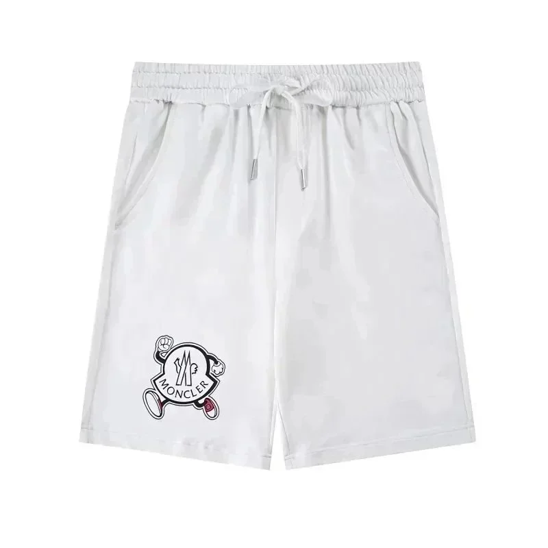 Moncler Moncler White Cartoon Logo Drawstring Shorts White