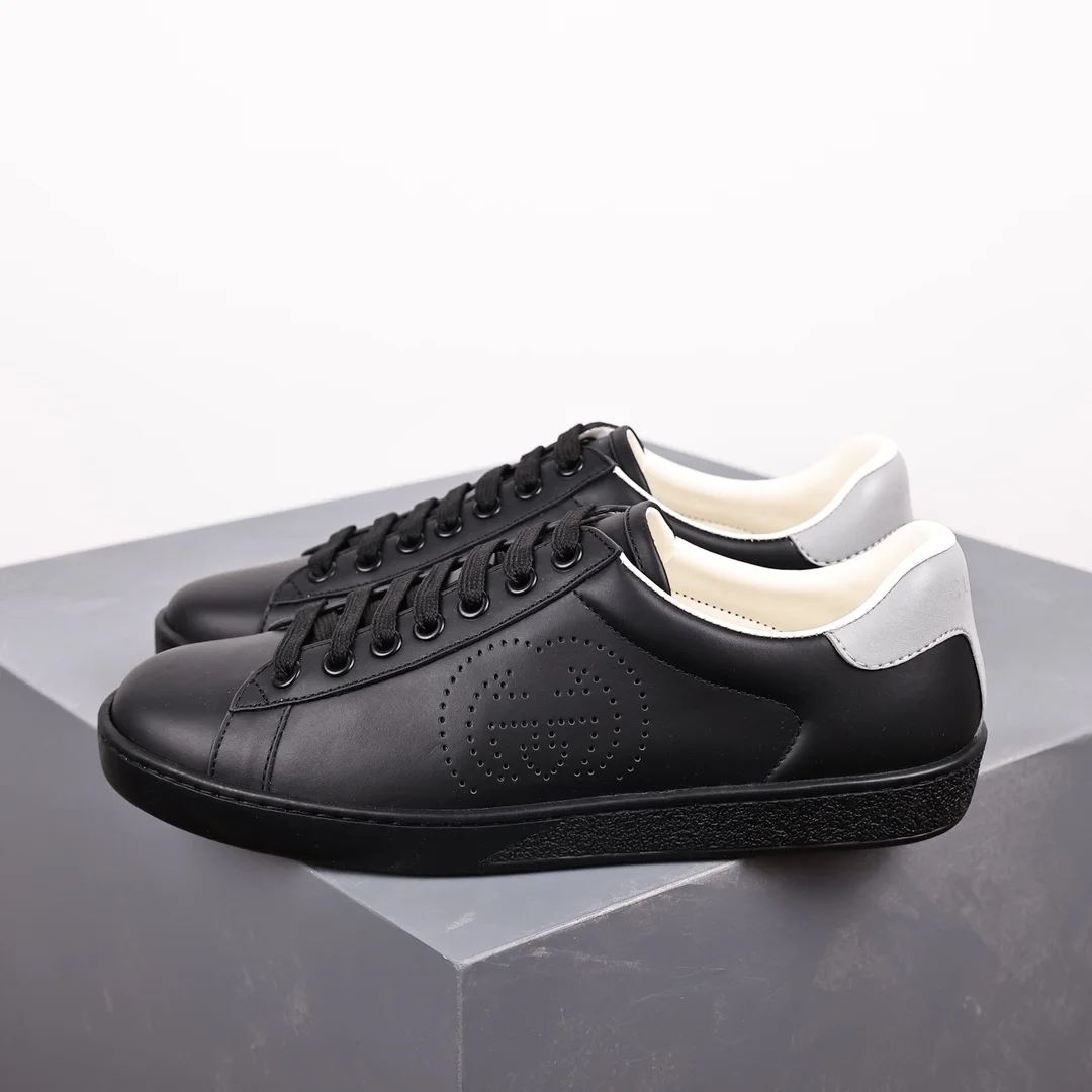 Gucci Gucci Ace Black/Gray Low Top Sneakers Black