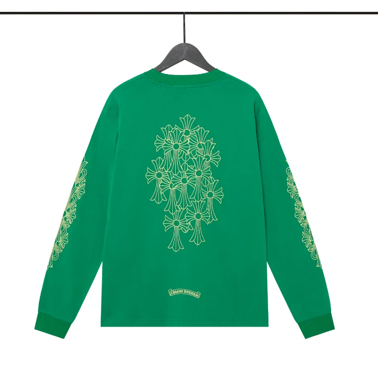 Chrome Hearts Chrome Hearts CH Cross Green Long Sleeve T-Shirt Green - 1