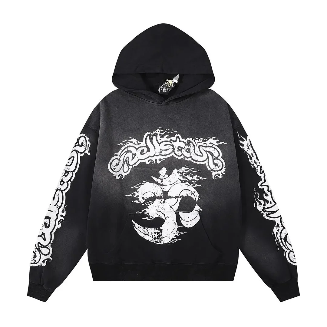 Hellstar Hellstar Studios 23 Black Graphic Hoodie Black - 1