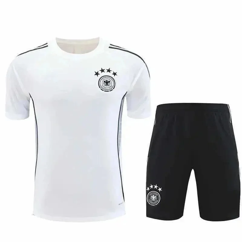Adidas Adidas Classic Football Germany Home Jersey & Shorts Set White - 1