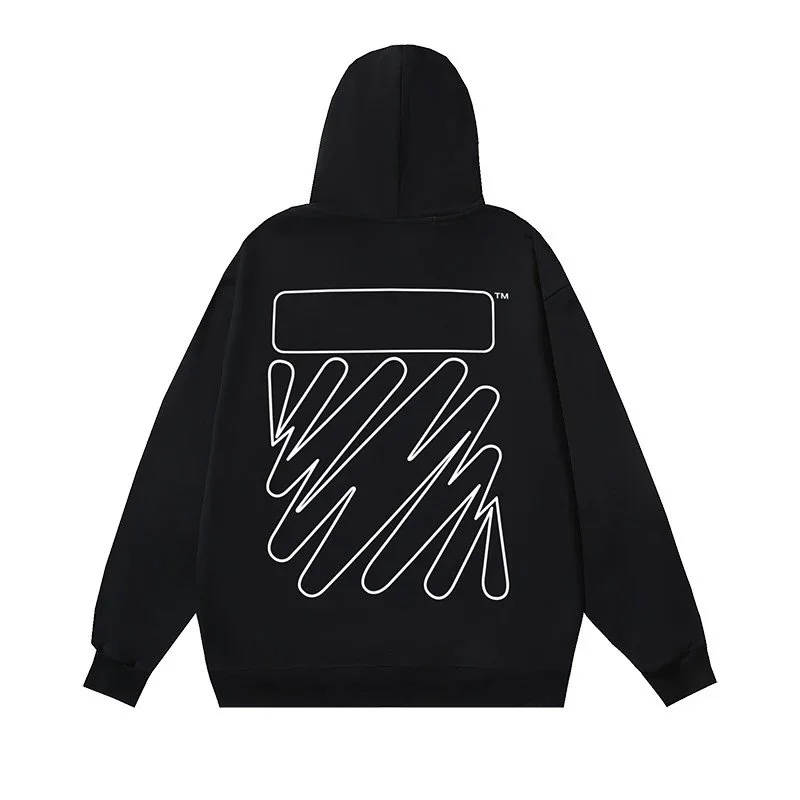 Off-White Off-White Black/White Graphic Hoodie Black - 1