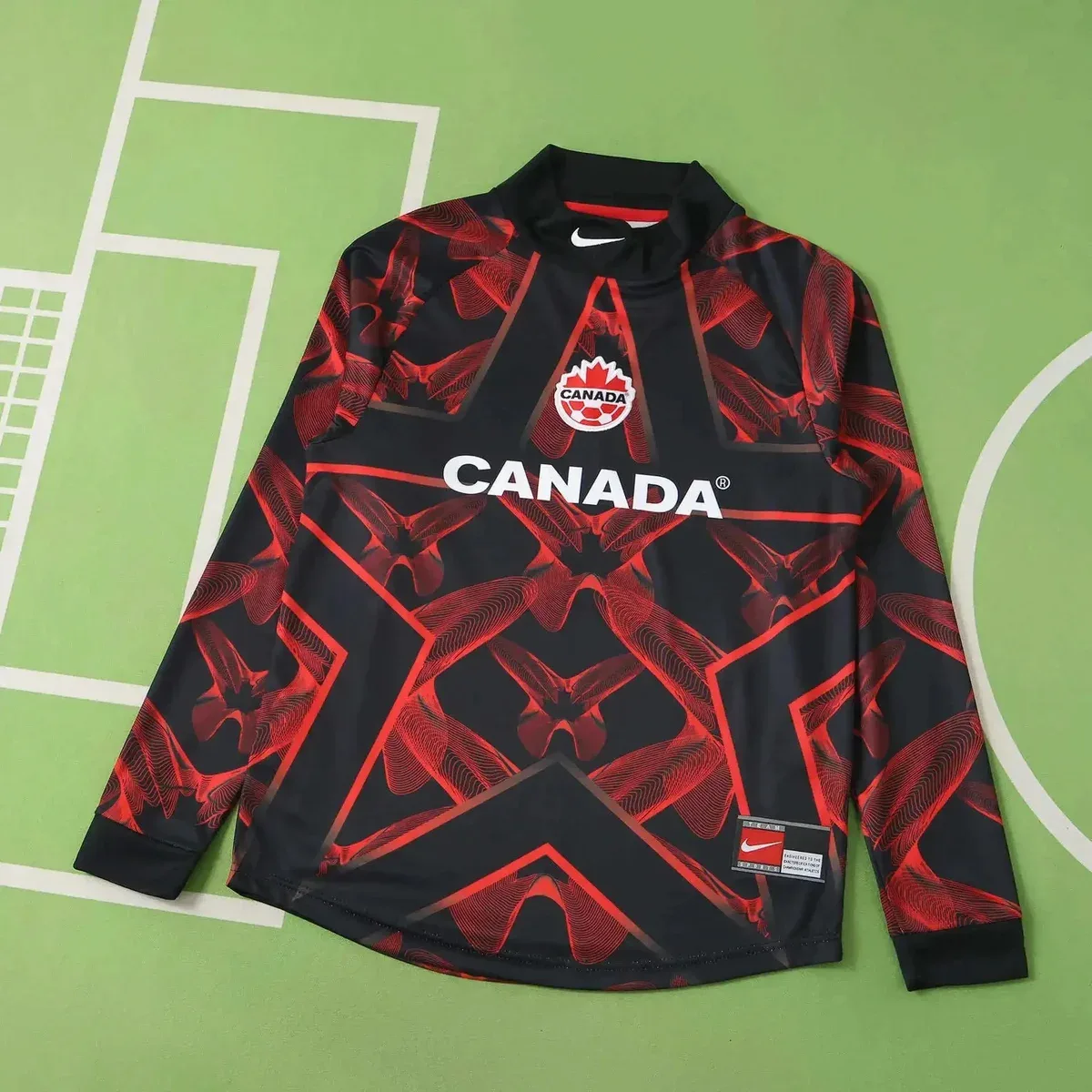 Nike Nike Canada Long Sleeve Jersey Black/Red Sporty Black - 1