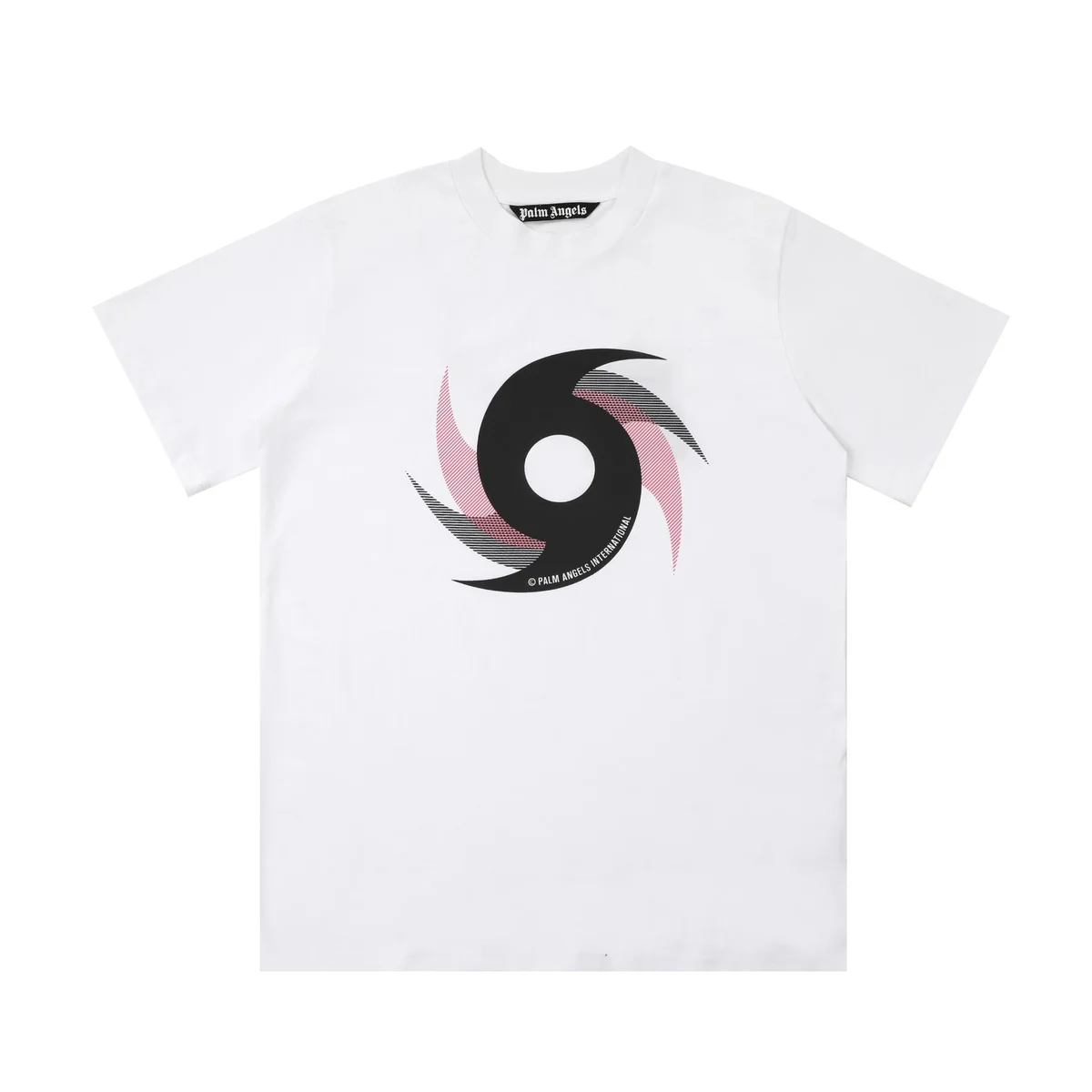 Palm Angels Palm Angels White Cyclone Graphic T-Shirt White - 1