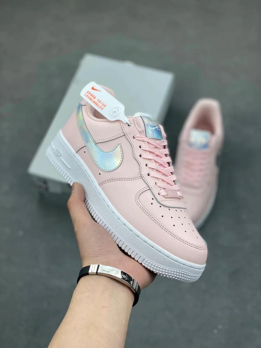 Nike Nike Air Force 1 Holographic Pink Sneakers Pink - 1