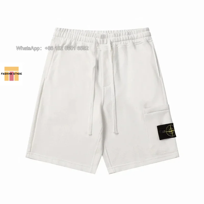 Stone Island Stone Island White Drawstring Shorts White