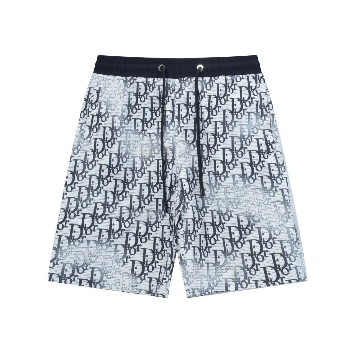 Dior Dior Classic Logo Print Shorts White/Black White - 1